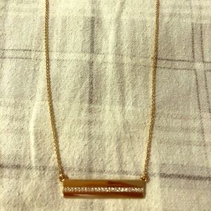Gold bar necklace